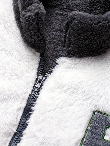 Veste Zippée Bicolore pour Homme avec Col Montant | Idéale pour Le Quotidien Et Les Loisirs