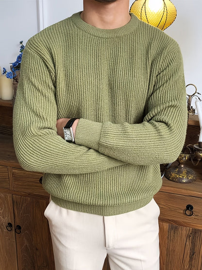 Pull En Maille À Motif Câblé Avec Coupe Ajustée Pour Homme | Idéal Pour L’Automne Et Le Quotidien