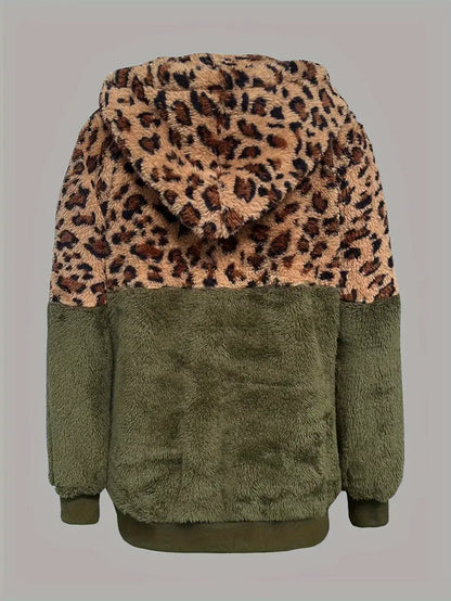 Sweat À Capuche À Imprimé Léopard pour Femme | Idéal pour La Mi-Saison