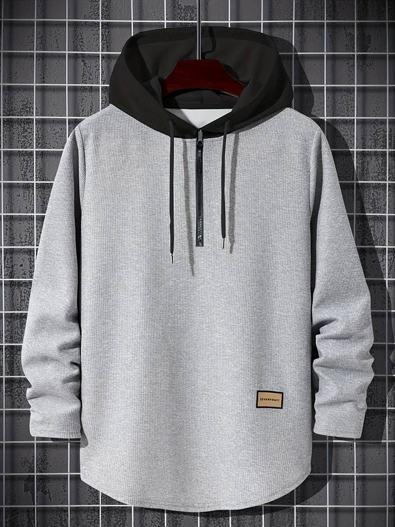 Hoodie à Capuche avec Design Color Block pour Hommes | Idéal pour les Activités de Loisirs