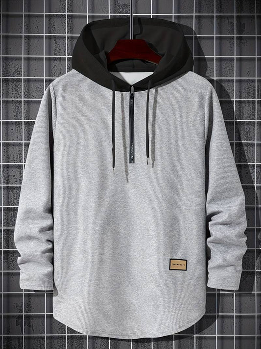 Hoodie à Capuche avec Design Color Block pour Hommes | Idéal pour les Activités de Loisirs