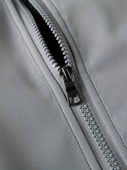 Veste Coupe-Vent Légère avec Fermeture Zippée et Coupe Classique pour Hommes | Idéal pour Conditions Météorologiques Variables