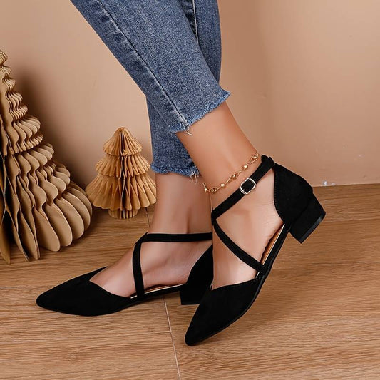 Chaussures Plates À Bout Pointu Avec Bride Pour Femmes | Idéal Pour Usage Quotidien