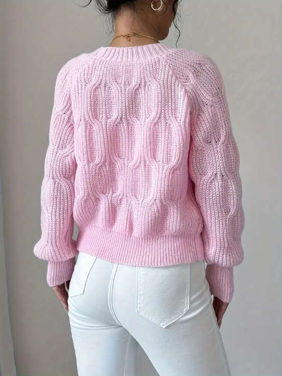 Pull En Maille Avec Design Simple Pour Femme | Idéal Pour Usage Quotidien
