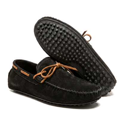 Mocassin à détail noué et bout rond pour homme | Idéal pour l’automne