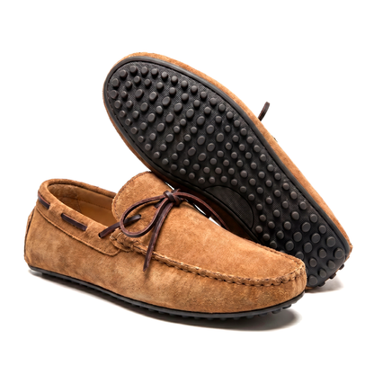 Mocassin à détail noué et bout rond pour homme | Idéal pour l’automne