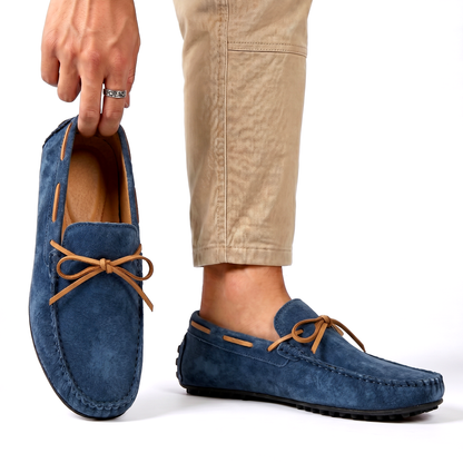 Mocassin à détail noué et bout rond pour homme | Idéal pour l’automne
