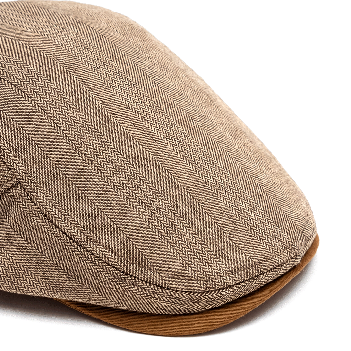 Casquette plate à motif chevrons pour hommes | Idéale pour l'automne