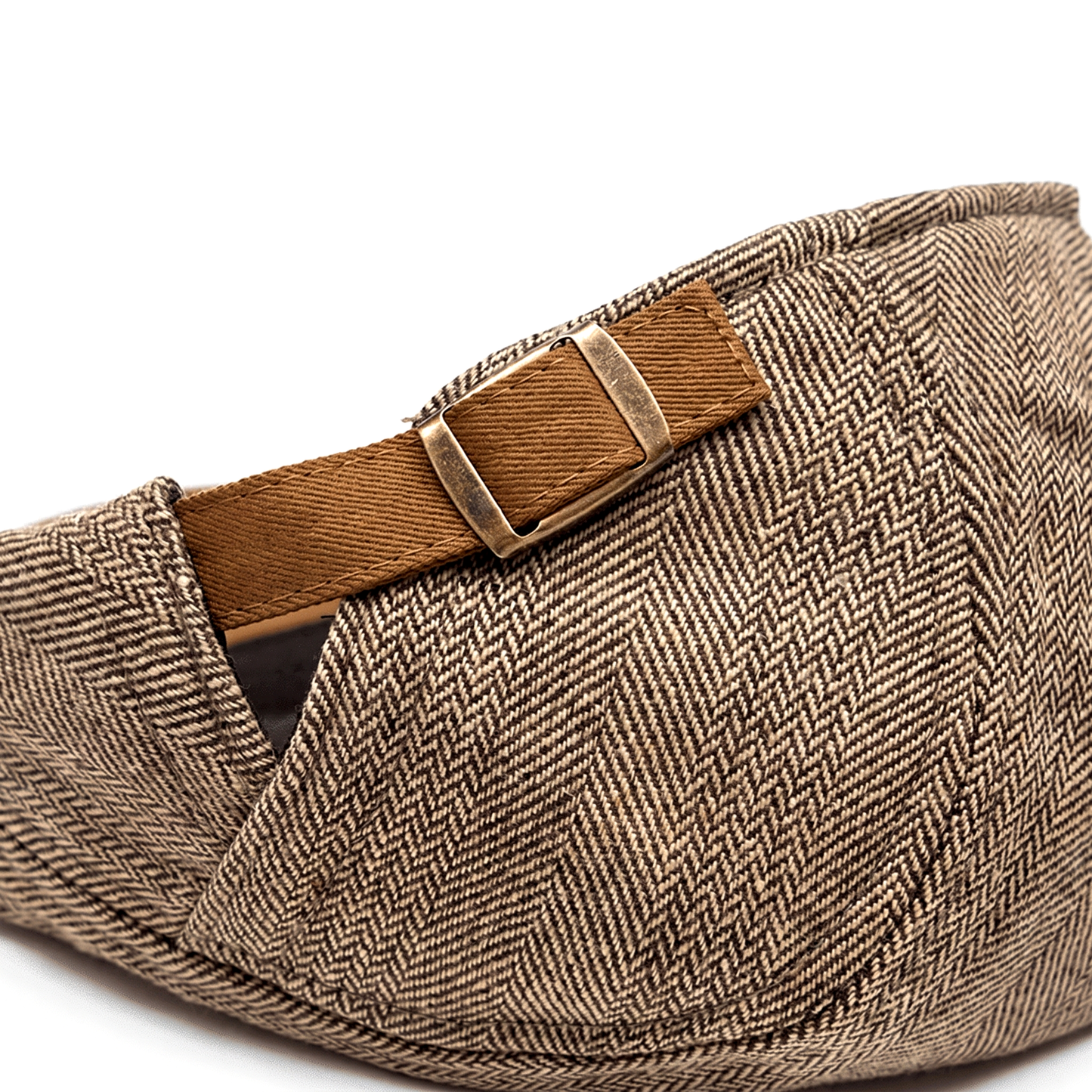 Casquette plate à motif chevrons pour hommes | Idéale pour l'automne