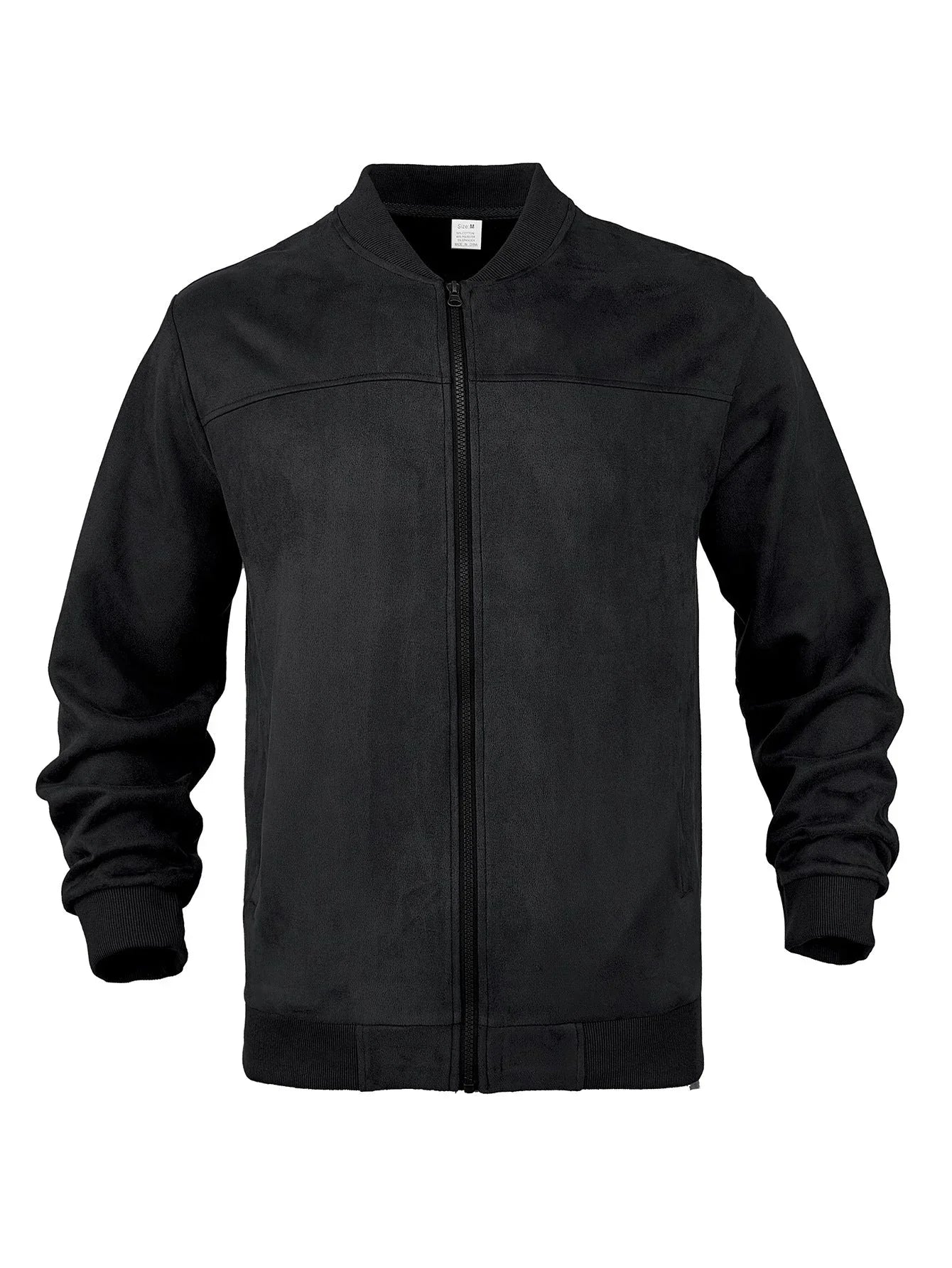 Blouson Zippé Avec Coupe Ajustée Et Col Rond Pour Homme | Idéal Pour Saisons Intermédiaires