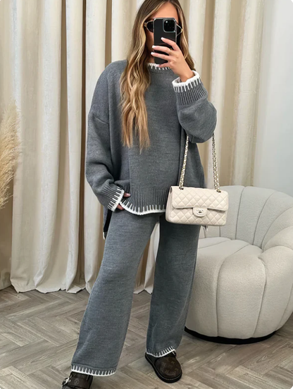 Ensemble de Détente Deux Pièces à Coupe Ample pour Femme | Idéal pour les Journées Fraîches