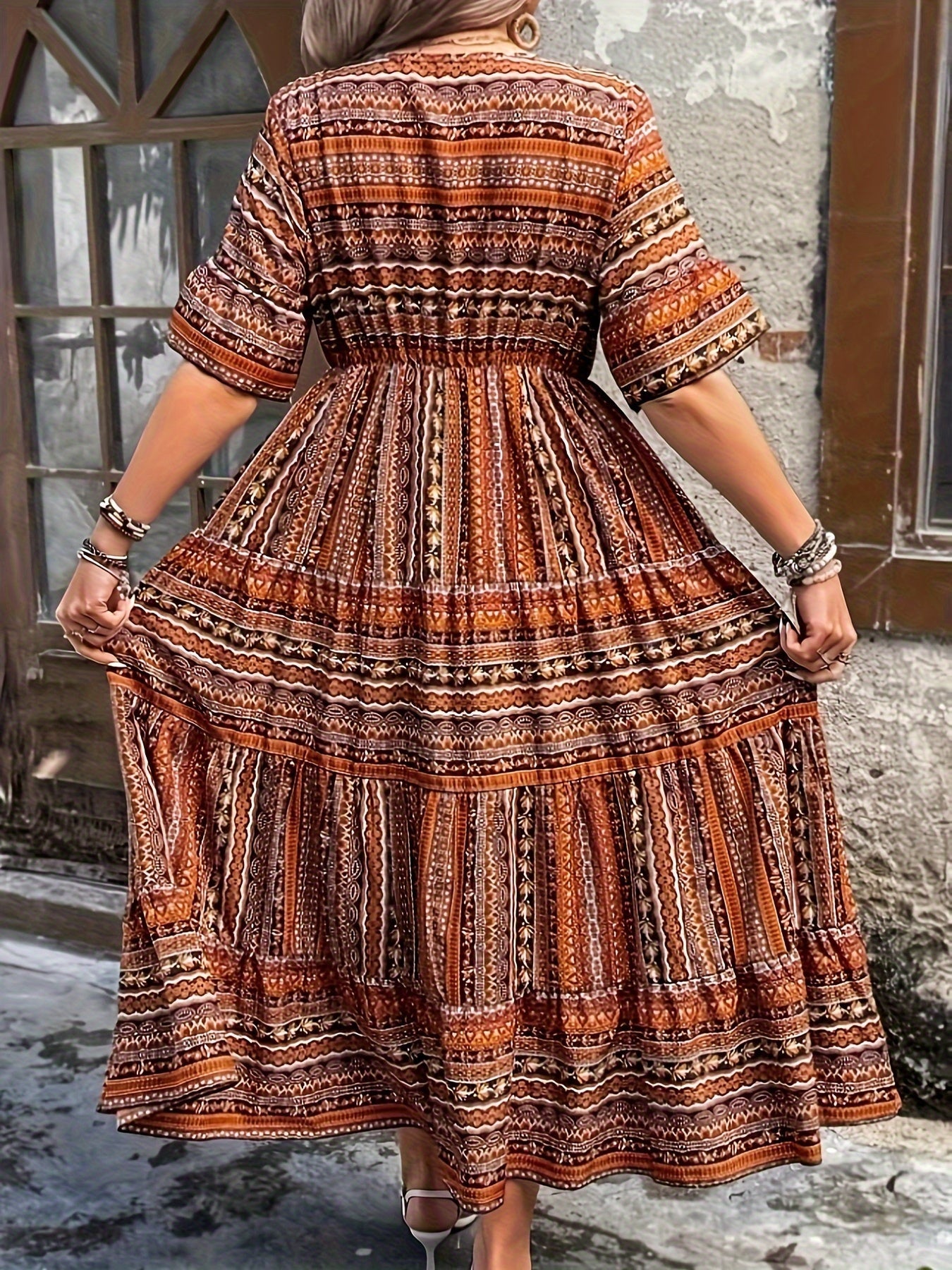 Robe À Motif Bohème Pour Femme | Idéale Pour Le Quotidien Et Les Sorties Décontractées