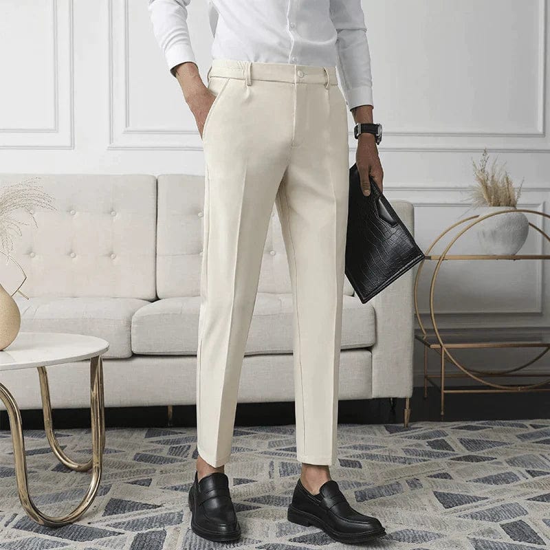 Pantalon De Costume avec Coupe Ajustée pour Homme | Idéal pour Le Bureau Et Les Événements Formels