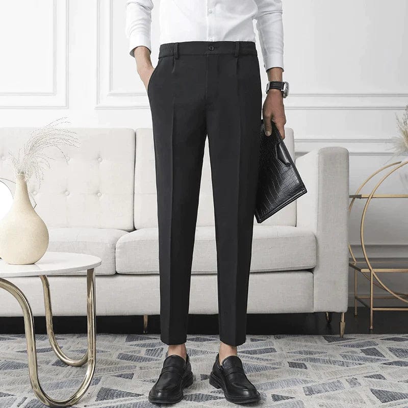 Pantalon De Costume avec Coupe Ajustée pour Homme | Idéal pour Le Bureau Et Les Événements Formels