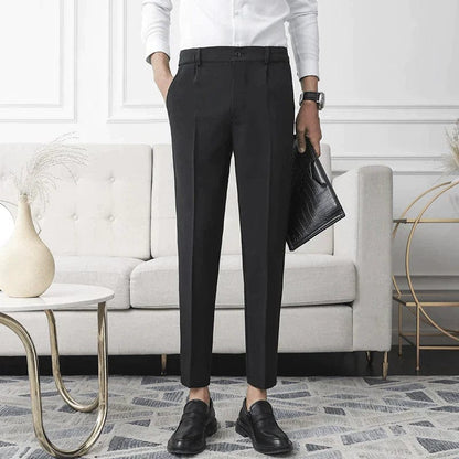 Pantalon De Costume avec Coupe Ajustée pour Homme | Idéal pour Le Bureau Et Les Événements Formels