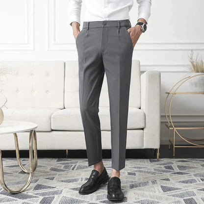 Pantalon De Costume avec Coupe Ajustée pour Homme | Idéal pour Le Bureau Et Les Événements Formels