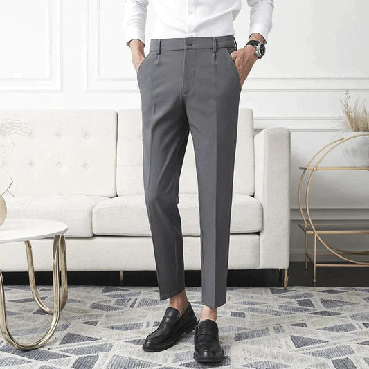 Pantalon De Costume avec Coupe Ajustée pour Homme | Idéal pour Le Bureau Et Les Événements Formels