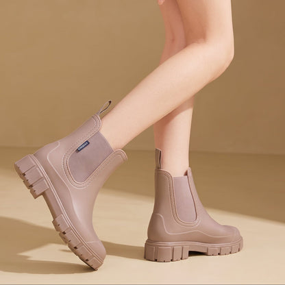 Bottines Chelsea sans lacets à semelle crantée pour femme | Idéal pour l’automne et le quotidien