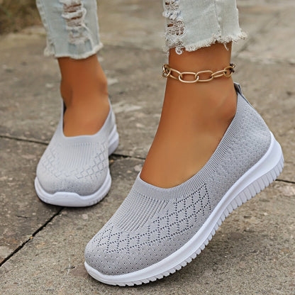 Baskets slip-on en tricot pour femmes