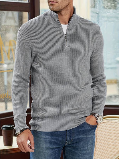 Pull col zippé pour hommes