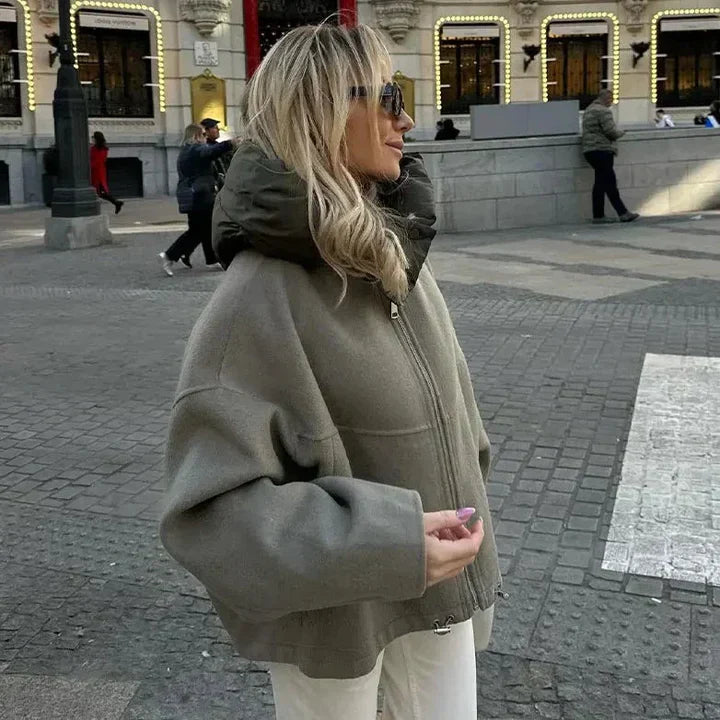 Manteau Long Oversize avec Capuche pour Femme | Idéal pour l’Hiver
