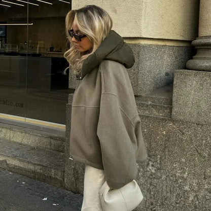 Manteau Long Oversize avec Capuche pour Femme | Idéal pour l’Hiver