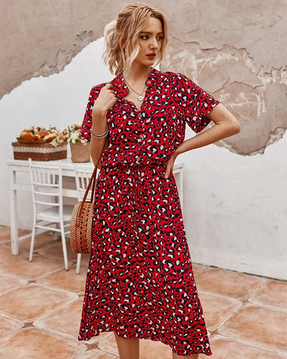 Robe Midi Avec Taille Réglable pour Femme | Idéale pour Les Journées d'Été