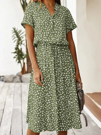 Robe Midi Avec Taille Réglable pour Femme | Idéale pour Les Journées d'Été