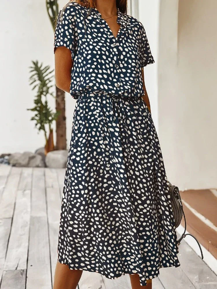 Robe Midi Avec Taille Réglable pour Femme | Idéale pour Les Journées d'Été