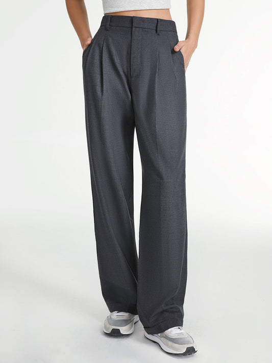 Pantalon Droit Uni Avec Coupe Régulière Pour Femmes | Idéal Pour Occasions Et Usage Quotidien