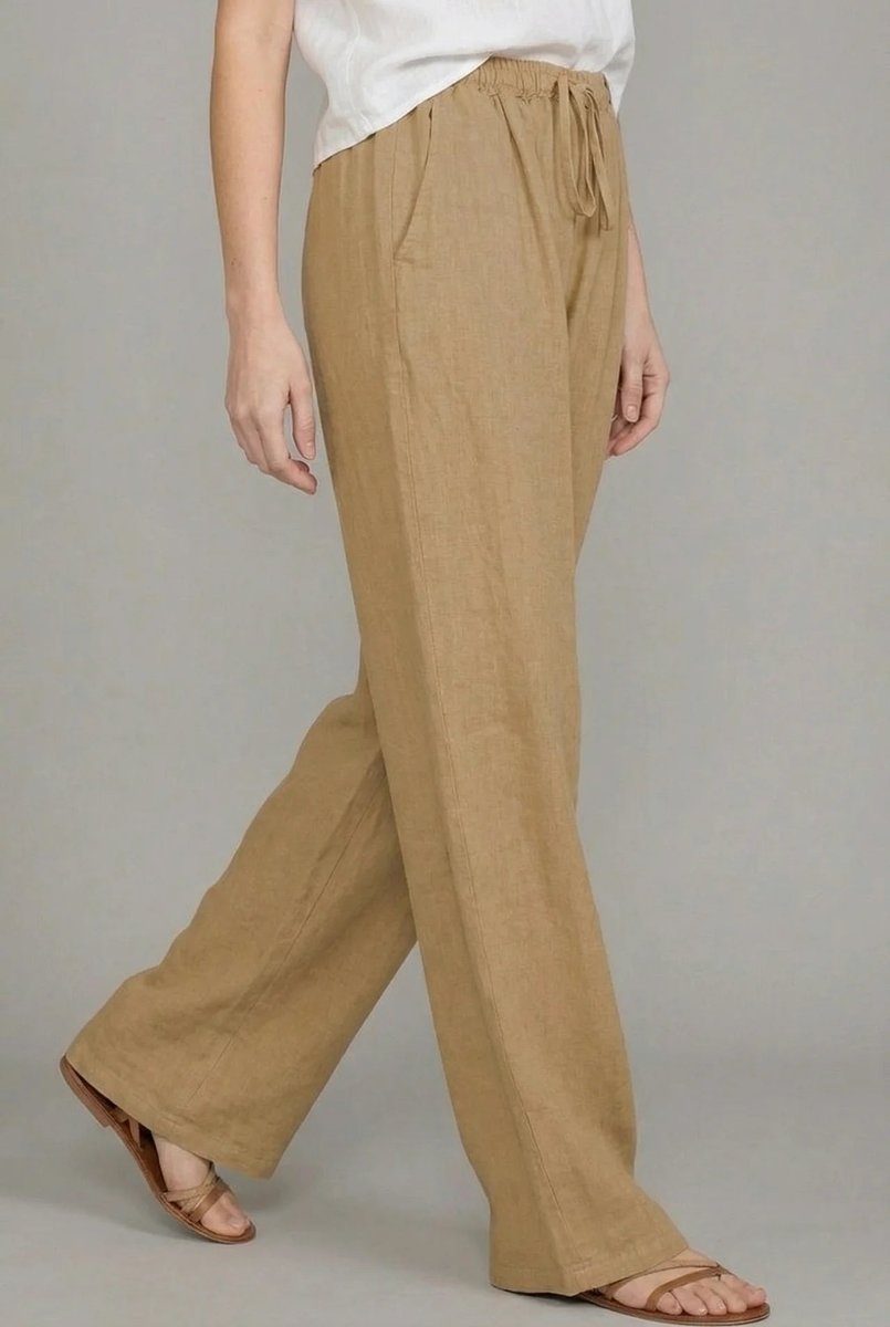 Pantalon Large À Cordon De Serrage Pour Femme | Idéal Pour L'été