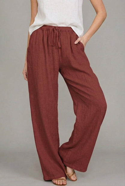Pantalon Large À Cordon De Serrage Pour Femme | Idéal Pour L'été