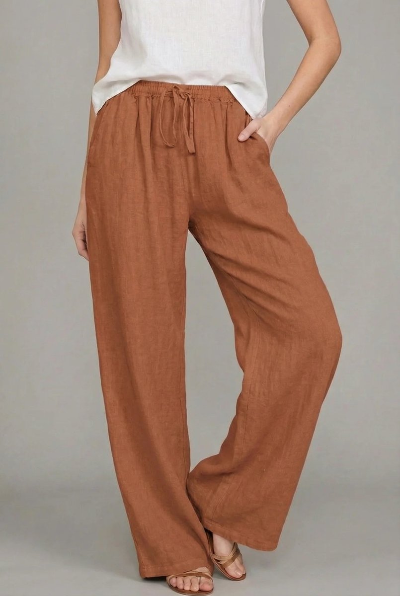 Pantalon Large À Cordon De Serrage Pour Femme | Idéal Pour L'été