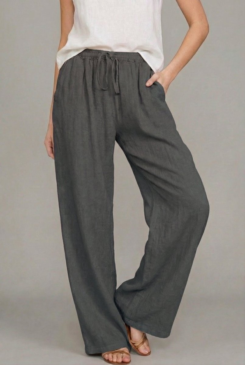 Pantalon Large À Cordon De Serrage Pour Femme | Idéal Pour L'été