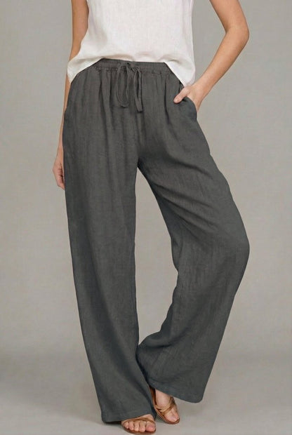 Pantalon Large À Cordon De Serrage Pour Femme | Idéal Pour L'été