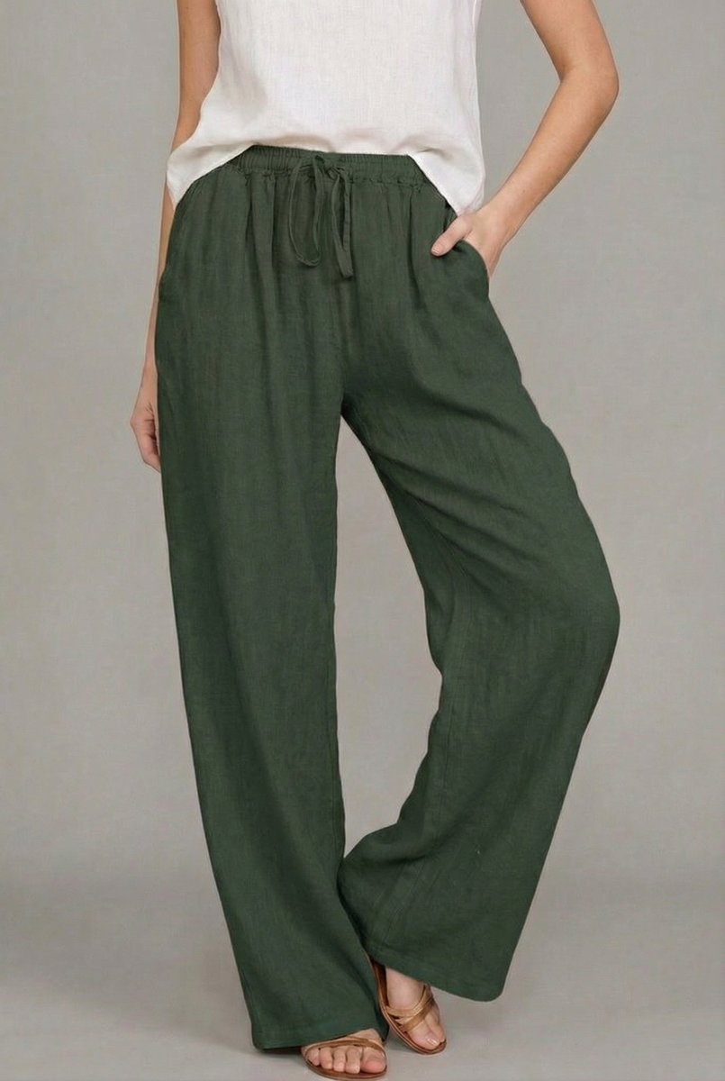 Pantalon Large À Cordon De Serrage Pour Femme | Idéal Pour L'été