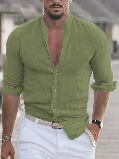 Chemise à Manches Longues avec Coupe Légère pour Homme | Idéale pour les Tenues Quotidiennes ou les Occasions Formelles