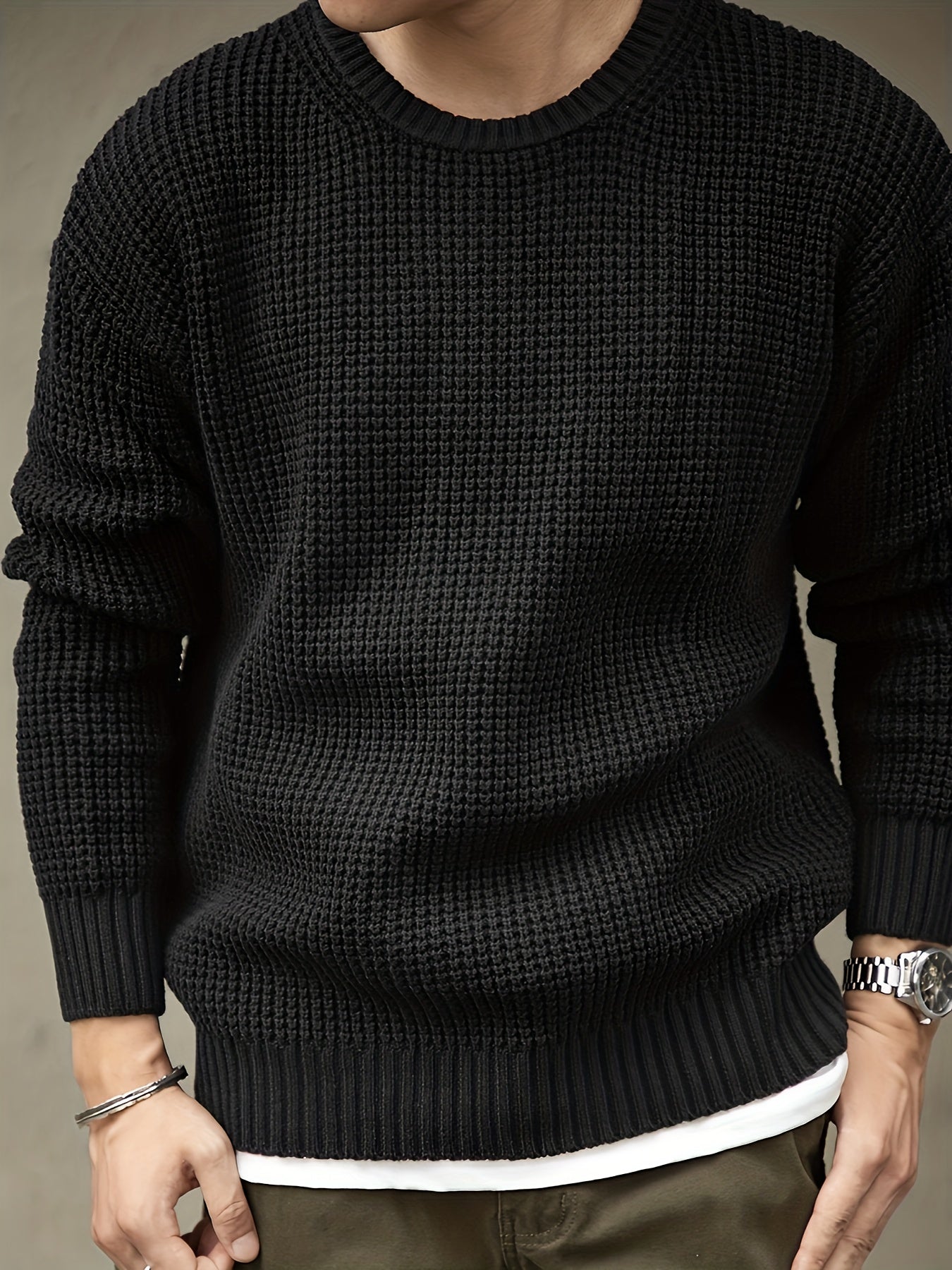 Pull Avec Motif Tricoté Texturé Pour Adultes | Idéal Pour Un Usage Quotidien