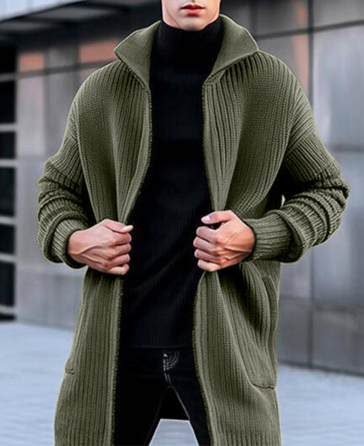 Manteau Long avec Col Classique pour Homme | Idéal pour Le Quotidien