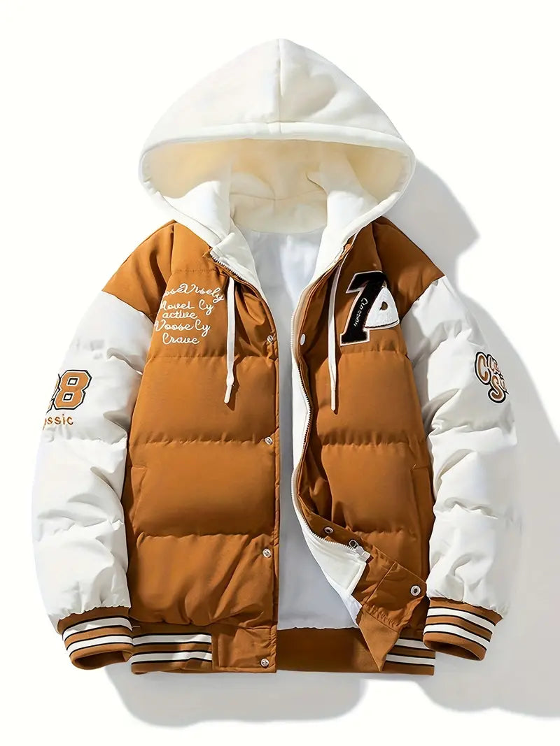 Veste D’Hiver avec Capuche Et Fermeture Zippée pour Homme | Idéal pour La Saison Froide