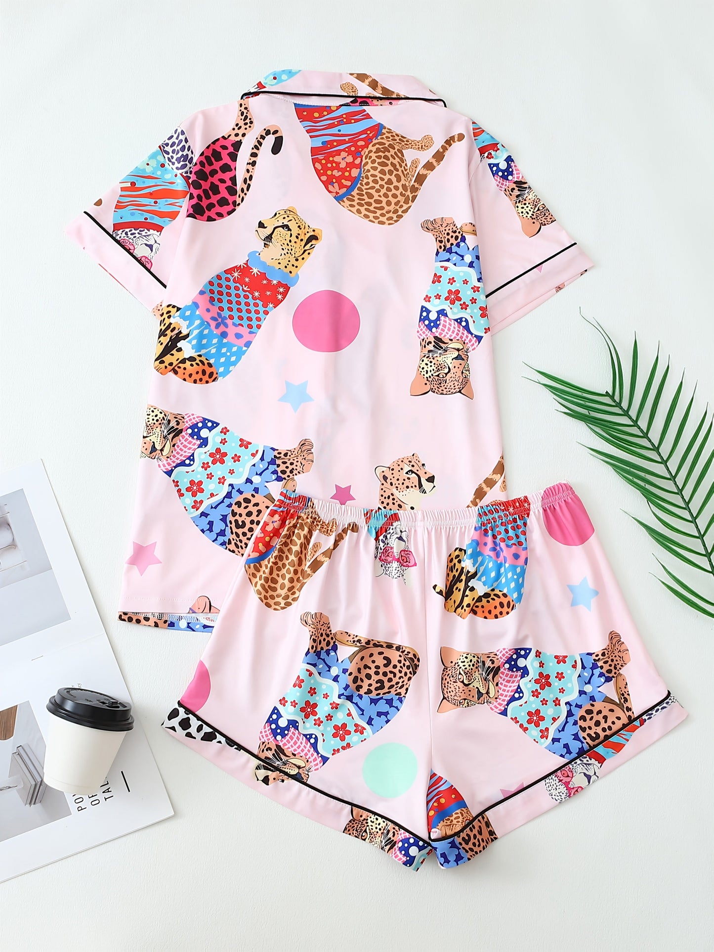 Pyjama pour Femme À Manches Longues Et Pantalon Assorti | Idéal pour Le Sommeil Et La Détente À La Maison