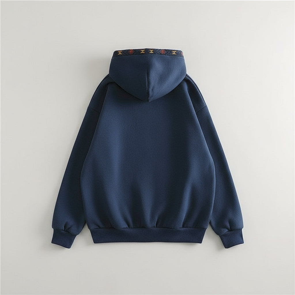 Sweat À Capuche Oversize Brodé avec Cordon Ajustable pour Femme | Idéal pour Les Tenues Décontractées
