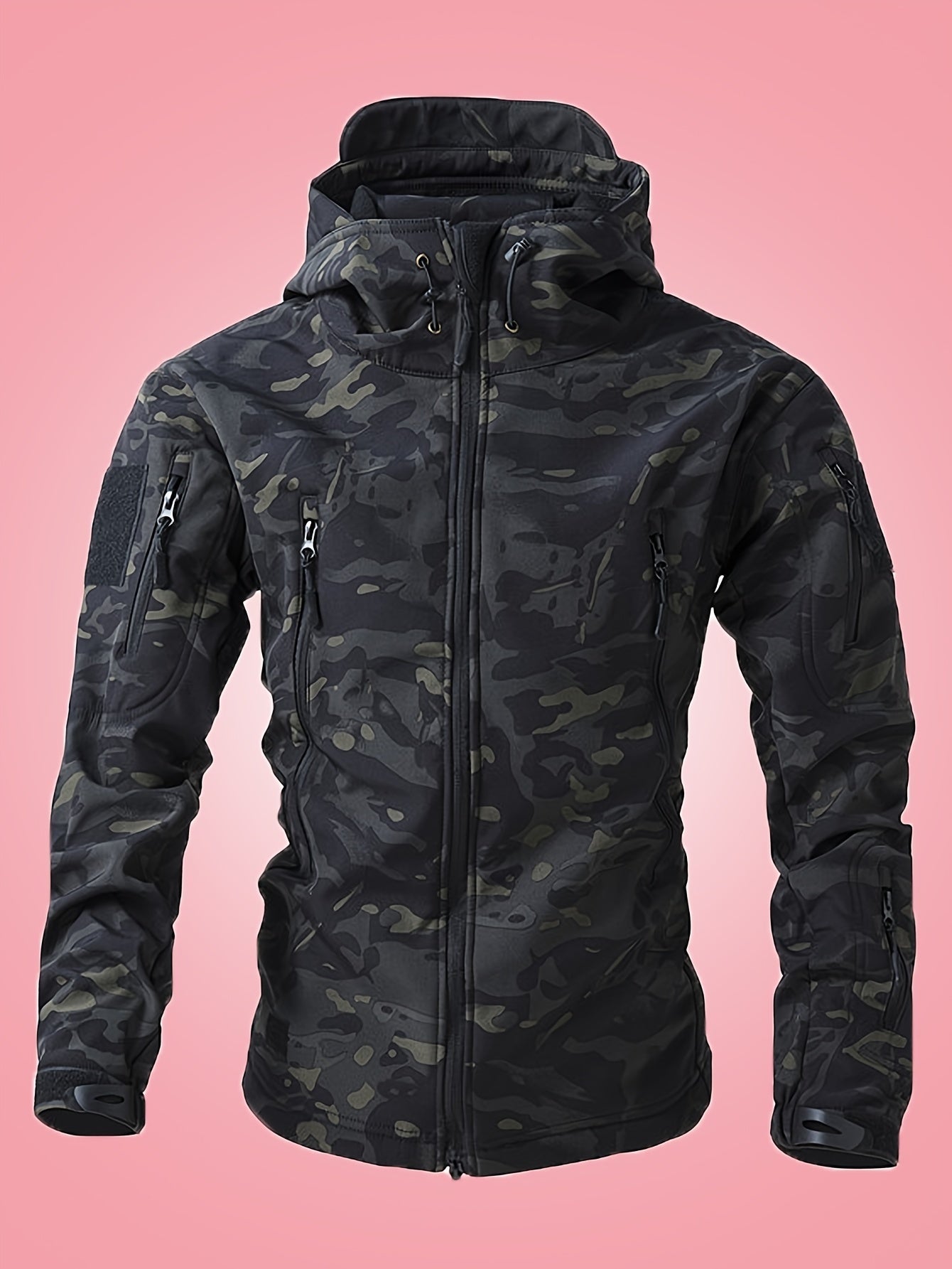 Coupe-Vent Camouflage à Capuche pour Hommes | Idéal pour l’Hiver