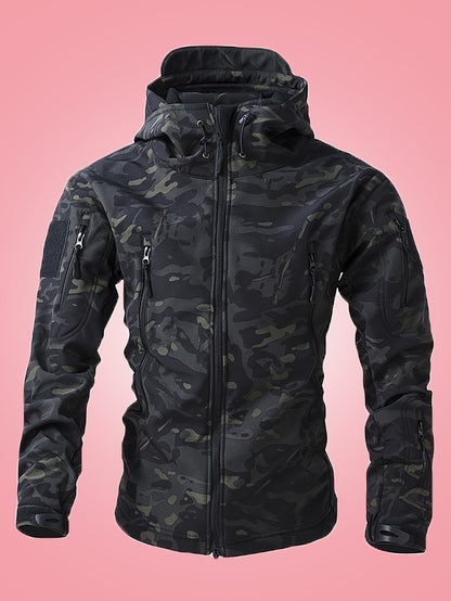 Coupe-Vent Camouflage à Capuche pour Hommes | Idéal pour l’Hiver