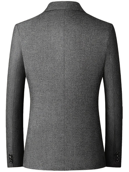 Blazer Slim-Fit avec Fermeture à Deux Boutons pour Homme | Idéal pour les Occasions Professionnelles et Formelles
