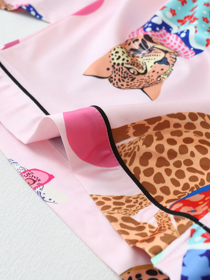 Pyjama pour Femme À Manches Longues Et Pantalon Assorti | Idéal pour Le Sommeil Et La Détente À La Maison