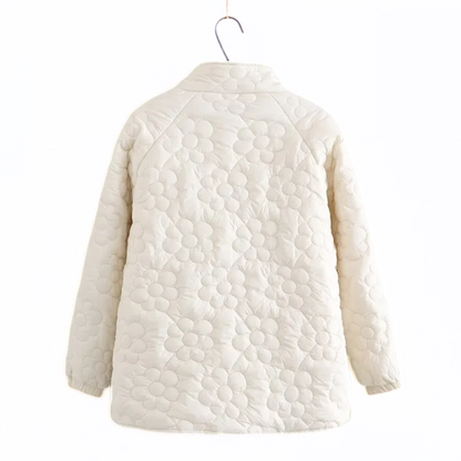 Manteau d’Hiver avec Motif Floral Pressé pour Femme | Idéal pour l’Hiver et l’Automne