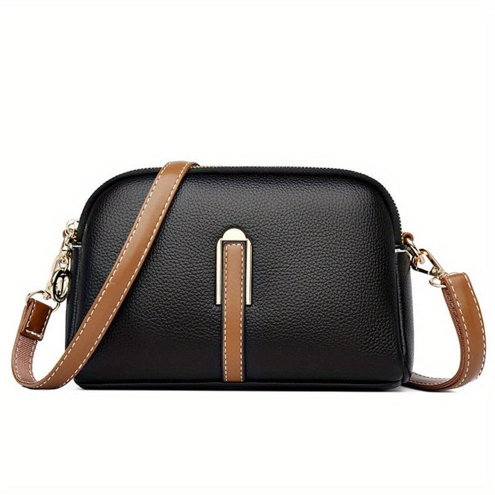 Sac Bandoulière Compact Avec Détails Contrastés Pour Femme | Idéal Pour Usage Quotidien