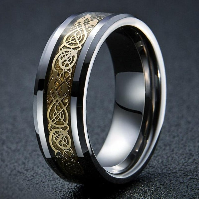Bague à motif celtique pour hommes