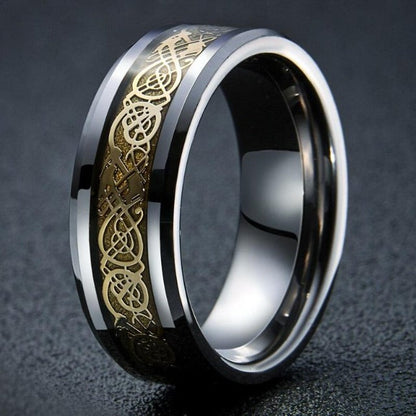 Bague à motif celtique pour hommes